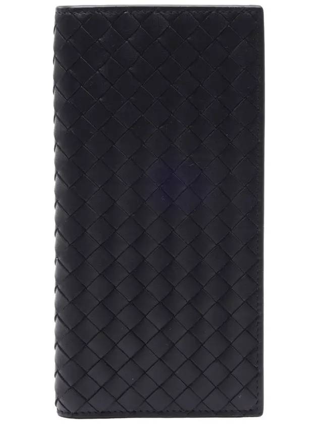 Intrecciato Continental Long Wallet Black - BOTTEGA VENETA - BALAAN.