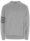 4 Bar Tonal Crew Neck Sweatshirt Grey - THOM BROWNE - BALAAN 4