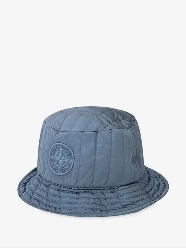 Nylon Metal Econyl Regenerated Nylon Bucket Hat Avio Blue - STONE ISLAND - BALAAN 4