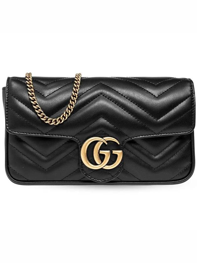 GG Marmont Chain Mini Bag Black - GUCCI - BALAAN 2