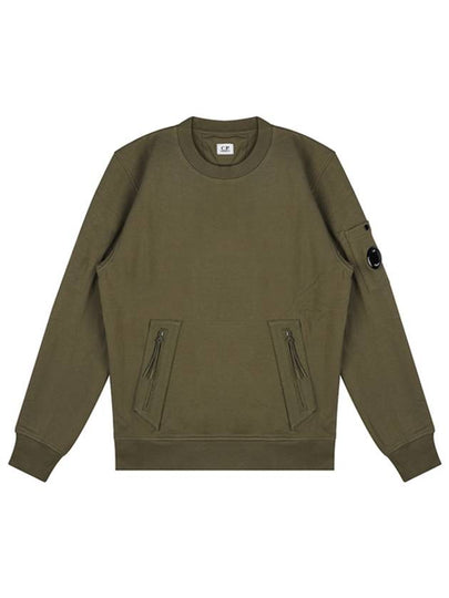 Men's Crew Neck Lens Sweatshirt Green - CP COMPANY - BALAAN 2