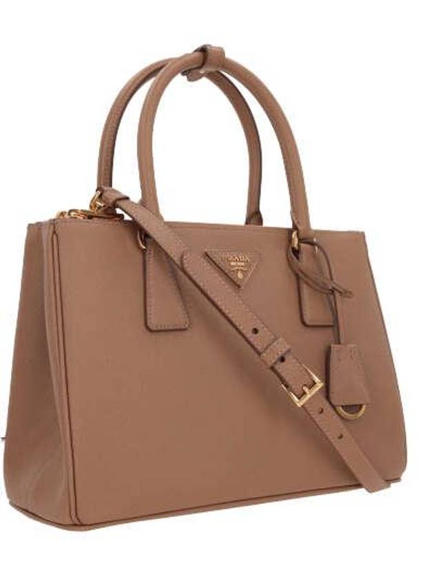 Galleria Saffiano Leather Medium Tote Bag Caramel - PRADA - BALAAN 6