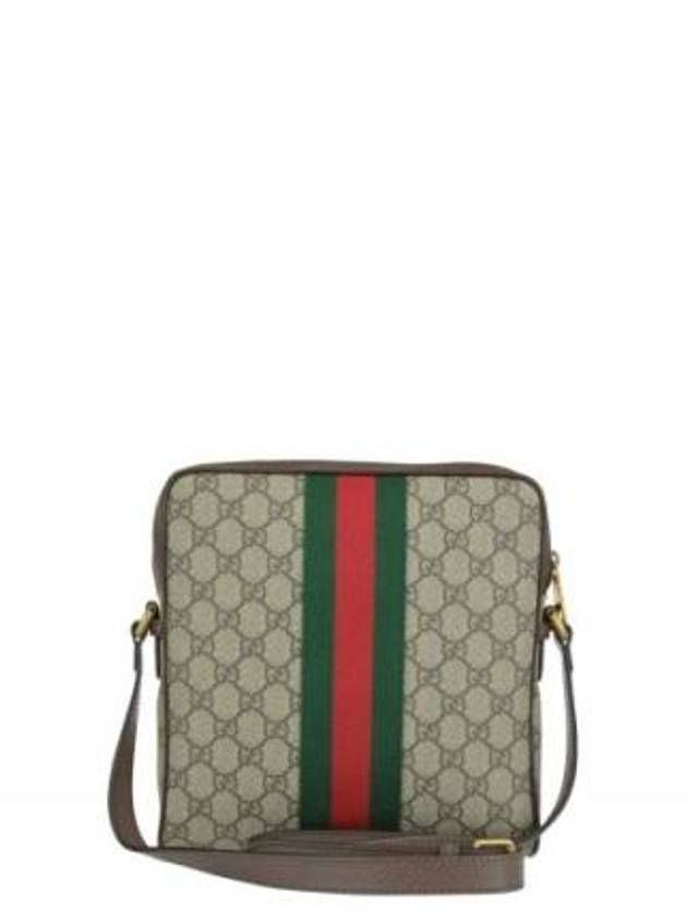 Men's Ophidia GG Small Messenger Bag Beige Ebony - GUCCI - BALAAN 4