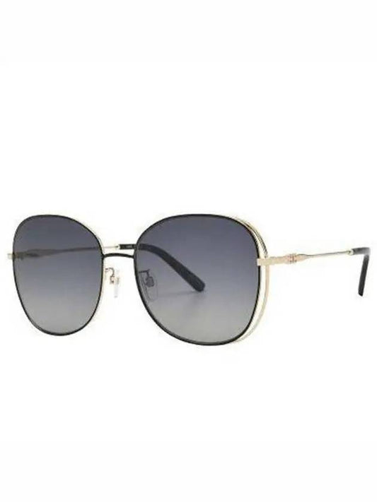 Eyewear Oval Metal Sunglasses Black - BALLY - BALAAN 1