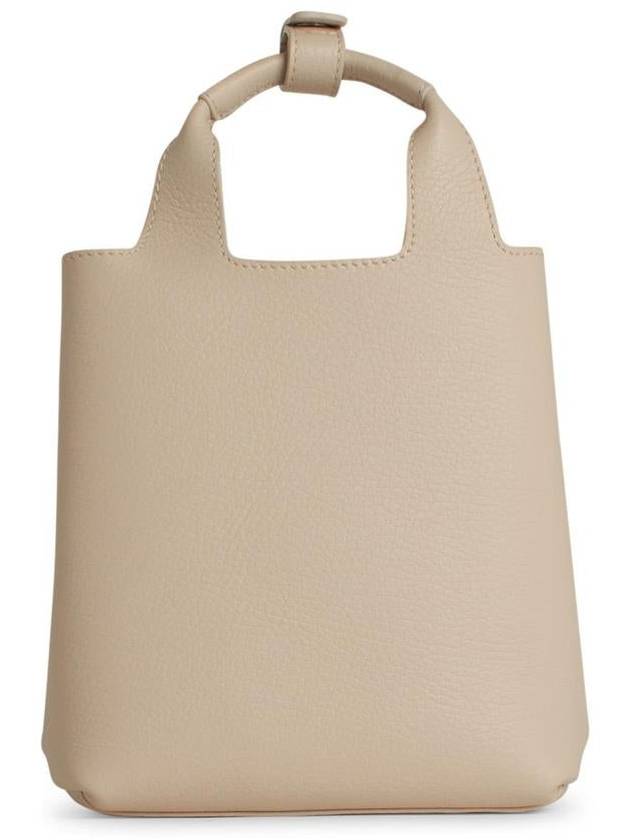 Hogan Cream Leather Mini Shopping Bag - HOGAN - BALAAN 3