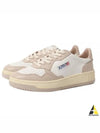 Women's Medalist Bi-Color Low-Top Sneakers Beige - AUTRY - BALAAN 2