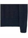 High Neck Half Button Lambswool Knit Top Charcoal - STONE ISLAND - BALAAN 5