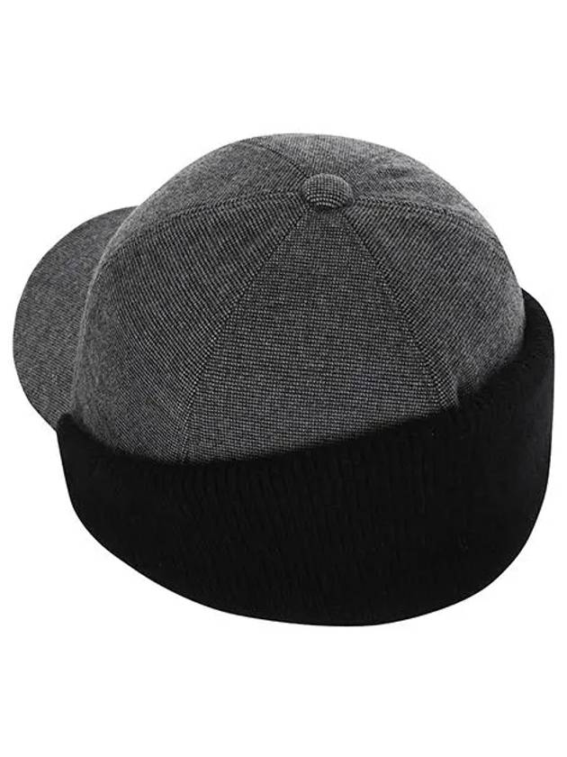 Knit Cap Hat 8443GXACGREY - BLACK&WHITE - BALAAN 3