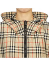 Women's Back-tone Check Zip-up Hooded Jacket Beige - BURBERRY - BALAAN 11