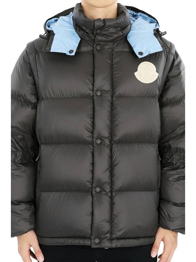 Monclair Men s Logo Detachable CYCLONE Padded Jacket Brown 1A00022 596RD 689 - MONCLER - BALAAN 2