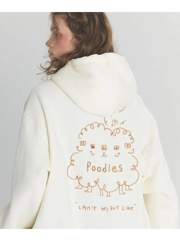 Poodles Embroidered Hoodie Cream - CPGN STUDIO - BALAAN 3