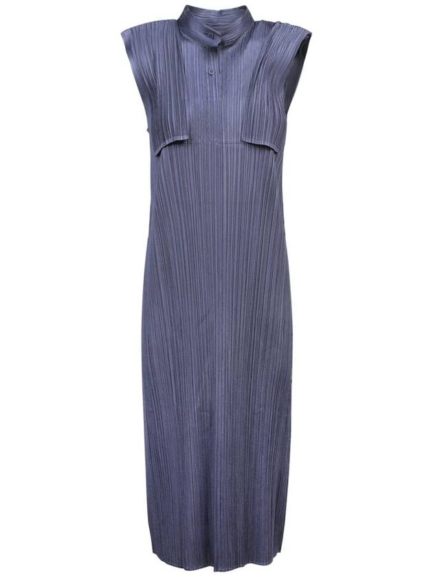 Monthly Colors August Midi Dress Dark Blue - ISSEY MIYAKE - BALAAN 2