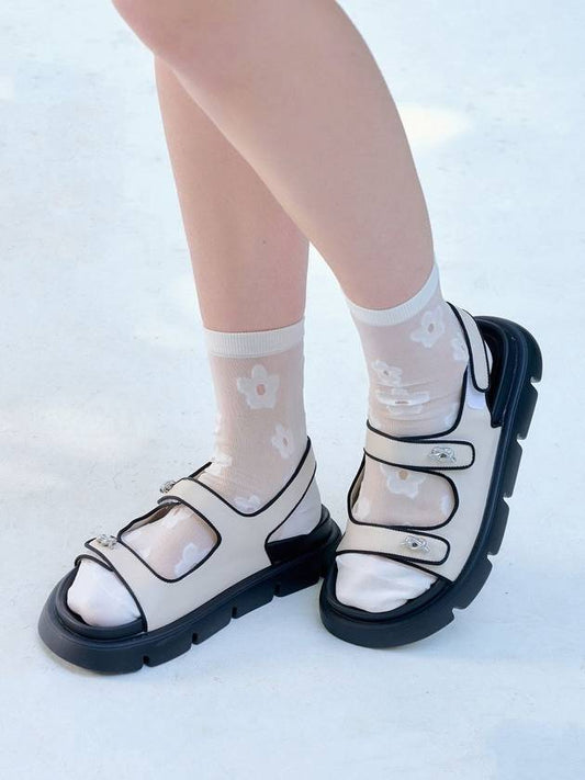 Aiga Two Belt Velcro Strap Sandals 2Colors _S0715 - SHOEHI - BALAAN 1