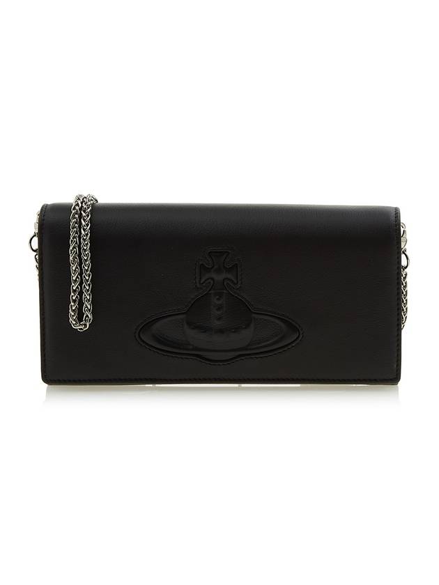 Smooth Leather Injected Of Long Wallet Black - VIVIENNE WESTWOOD - BALAAN 1