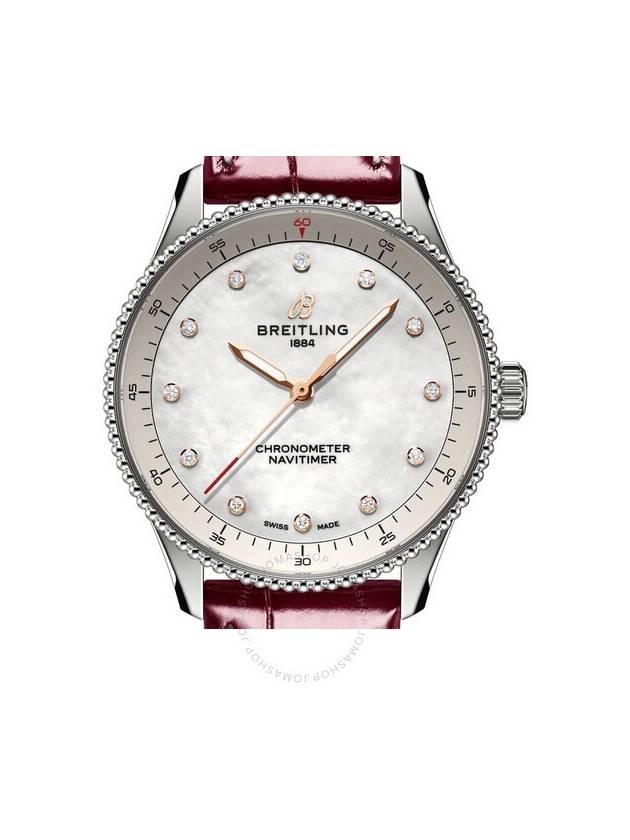 Breitling Quartz Mother Of Pearl 32mm Diamond Ladies Watch A77320E61A2P2 - BREITLING - BALAAN 1