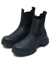 Women's Rubber City Chelsea Boots Black - GANNI - BALAAN 2