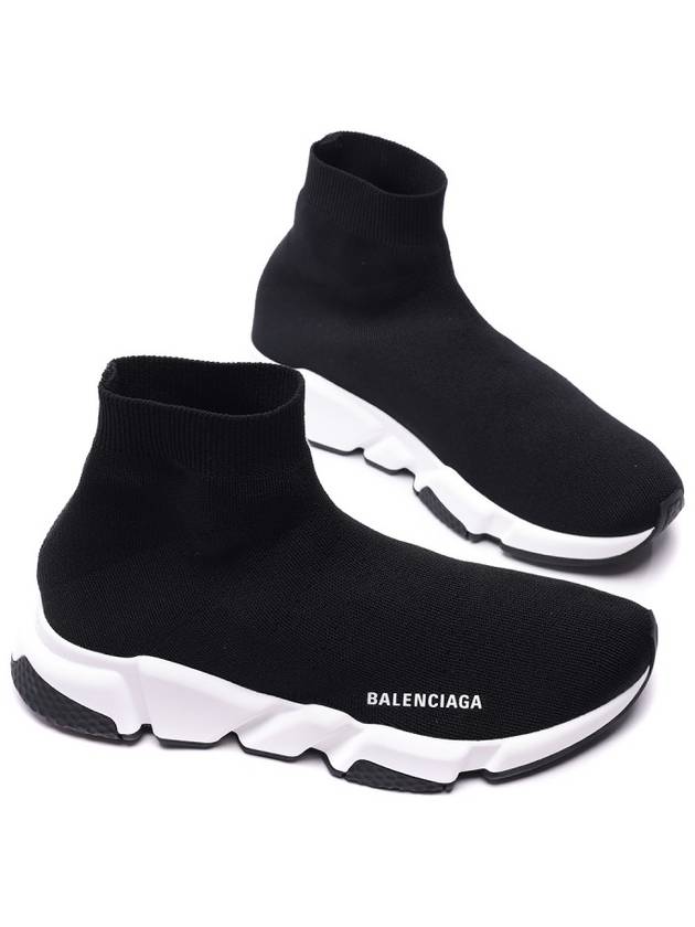 Speed Trainer  High Top Sneakers Black White - BALENCIAGA - BALAAN 6