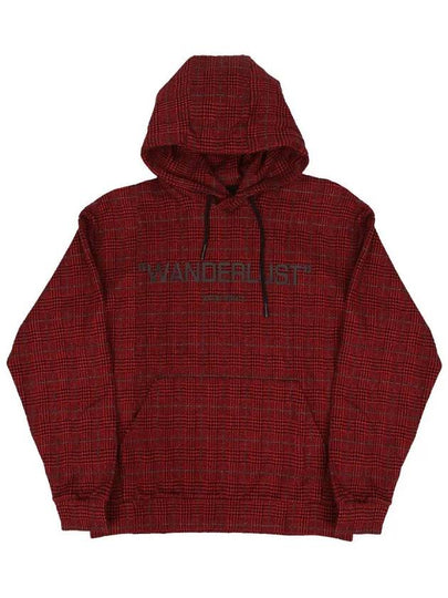 Men's overfit check hooded long sleeve t-shirt TEE195 - IKALOOOK - BALAAN 2