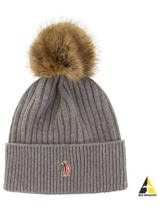 3B00019 M1213 986 Logo Patch Foam Beanie - MONCLER - BALAAN 1