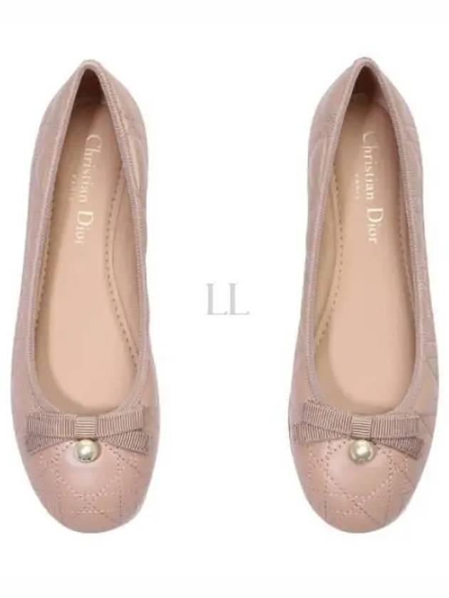 Quilted Cannage Calfskin Ballerina Flat Pink - DIOR - BALAAN 2