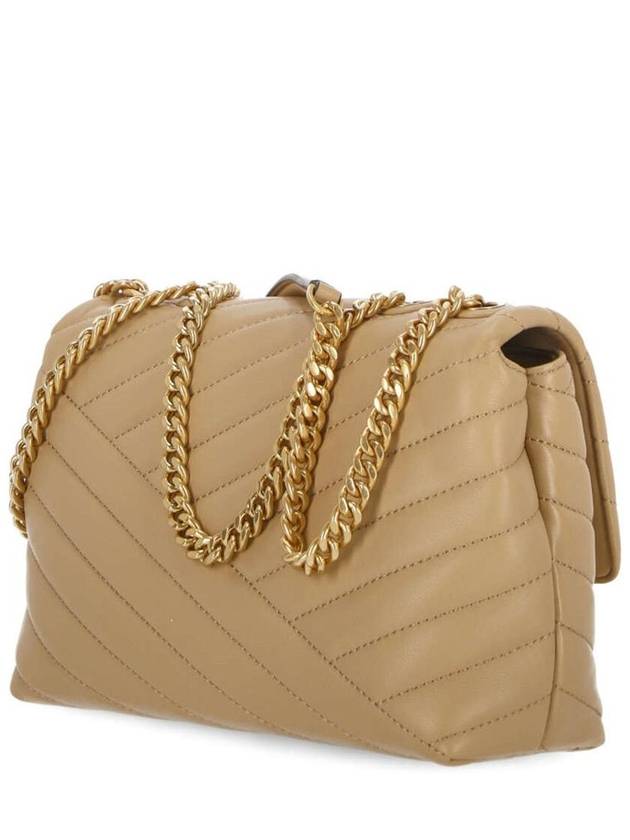 Kira Chevron Convertible Strap Small Shoulder Bag Desert Dune - TORY BURCH - BALAAN 3