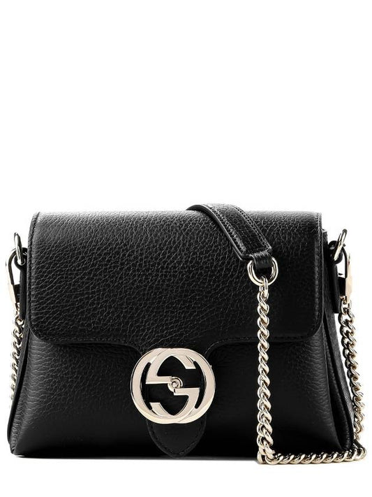 GG Interlocking Chain Mini Shoulder Bag Black - GUCCI - BALAAN 2