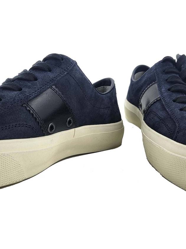 Suede Low Top Sneakers Blue - TOM FORD - BALAAN.