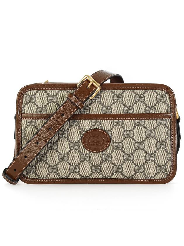 GG Interlocking Mini Cross Bag Brown - GUCCI - BALAAN 1