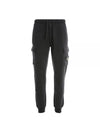 Garment Dyed Cotton Fleece Track Pants Charcoal - STONE ISLAND - BALAAN 2