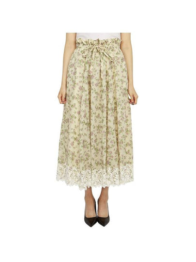 Drawstring Long A-line Skirt Ivory - DIOR - BALAAN 2