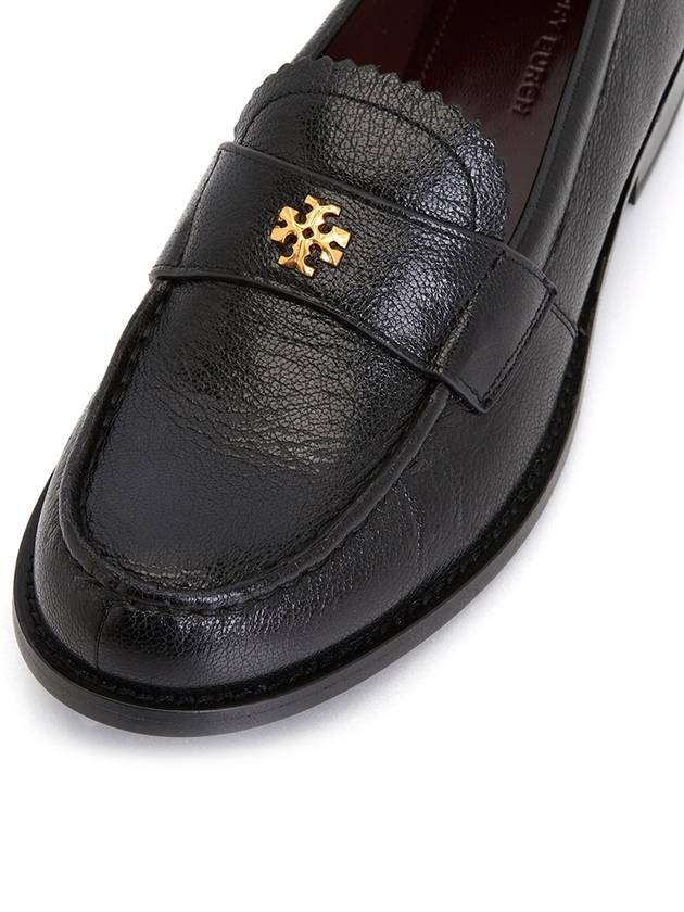 Logo Plaque Perry Loafers Black - TORY BURCH - BALAAN 8