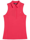 Women's Dena Sleeveless PK Shirt Azalea - J.LINDEBERG - BALAAN 2