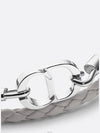 CD Icon Braided Leather Bracelet Grey - DIOR - BALAAN 4