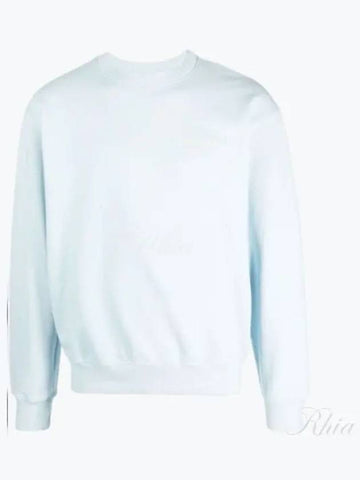 HWCNY Crew Neck Baby Blue Cream CR1024BB 1 Sweatshirt - SPORTY & RICH - BALAAN 1