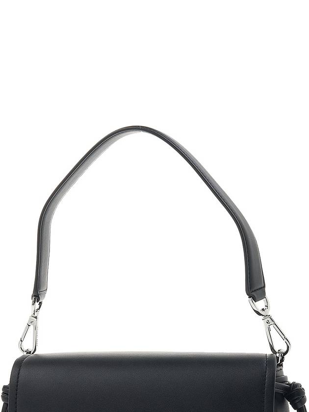 Pearl Flap Logo Lettering Cross Bag Black - MICHAEL KORS - BALAAN 9