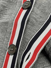 4-Bar Stripe Sustainable Merino Wool Cardigan Grey - THOM BROWNE - BALAAN 4