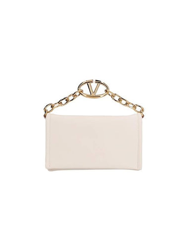 VLOGO CHAIN CLUTCH IN NAPPA WITH CHAIN - VALENTINO - BALAAN 1