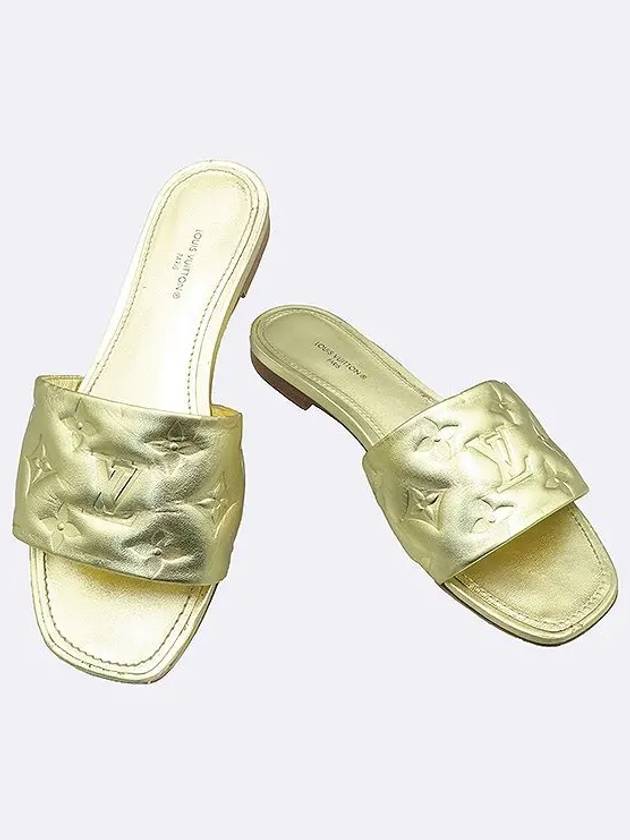 Smith Market used luxury goods gold sandals women s shoes - LOUIS VUITTON - BALAAN 1