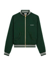 Double Face Jersey Track Jacket Dark Bottle Green - CELINE - BALAAN 1