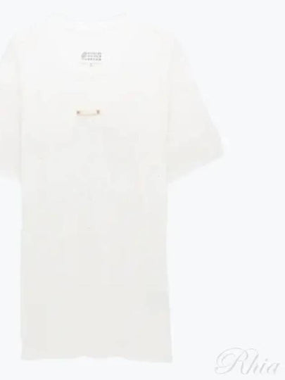 Logo Patch Short Sleeve T-Shirt White - MAISON MARGIELA - BALAAN 2