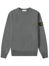 Wappen Patch Crew Neck Sweatshirt Grey - STONE ISLAND - BALAAN 2