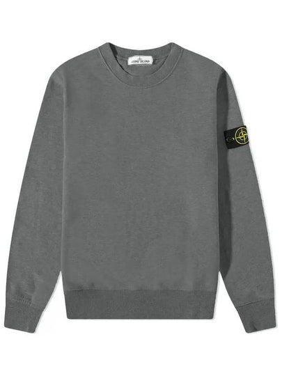 Wappen Patch Crew Neck Sweatshirt Grey - STONE ISLAND - BALAAN 2