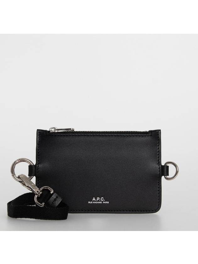 Porte Cartes Walter Strap Card Wallet Black - A.P.C. - BALAAN 2