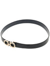 Reversible Gancini Leather Belt Black - SALVATORE FERRAGAMO - BALAAN 6