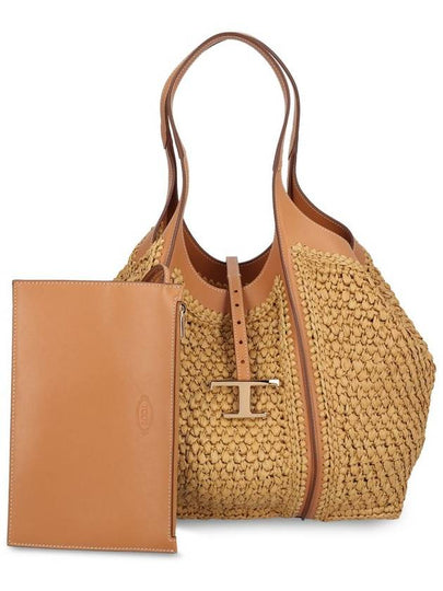 Timeless Raffia Tote Bag XBWTSBAR300RGM - TOD'S - BALAAN 2