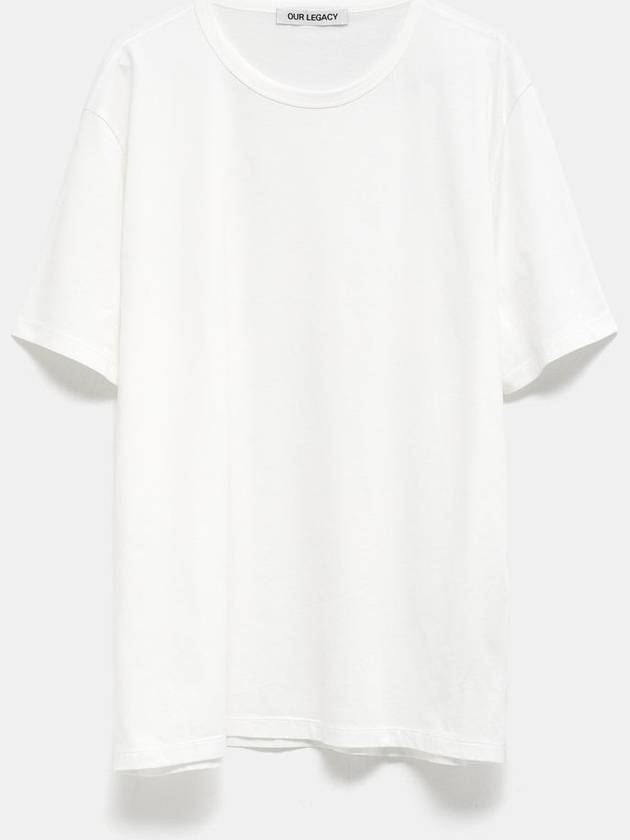 New Box Cotton Crew Neck Short Sleeve T-Shirt White - OUR LEGACY - BALAAN 2