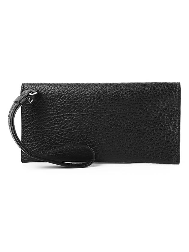 Signature Stitch Hand Strap Long Wallet Black - MAISON MARGIELA - BALAAN 3