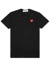 Red Heart Waffen Patch T Shirt Black AX T108 051 1 - COMME DES GARCONS - BALAAN 2