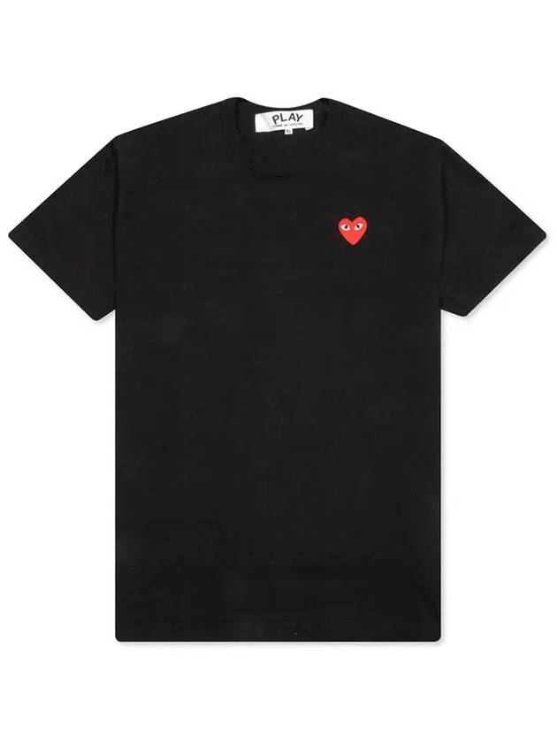 Red Heart Waffen Patch T Shirt Black AX T108 051 1 - COMME DES GARCONS - BALAAN 2