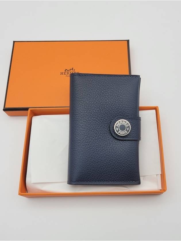 R.M.S Card Wallet Navy - HERMES - BALAAN 3